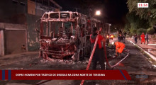 Homens armados põem fogo em ônibus no Mocambinho como retaliação a ação da PM 18 04 2023